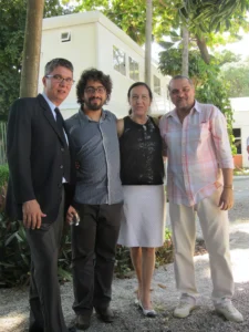 José Sestelo, Thiago Barreto, Ligia Bahia e Carlos Silva (secretário executivo da Abrasco)